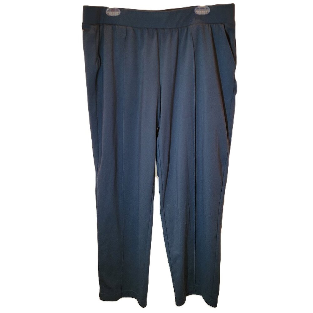 Mondetta Performance and Luxury Pintuck Pull-On Pants Dark Teal XL